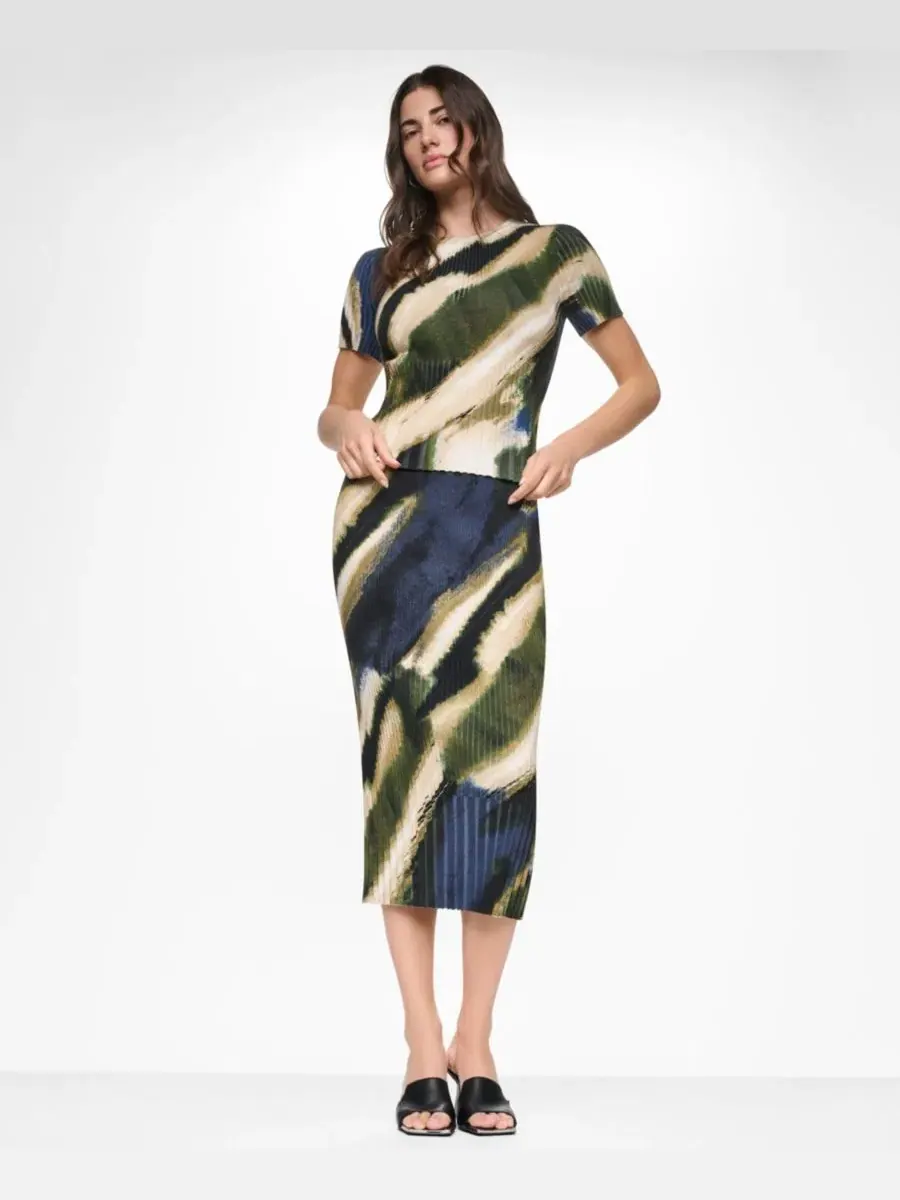 Джемпер с принтом, с коротким рукавом DKNY, Brushed Riverside — изображение 7 из 11