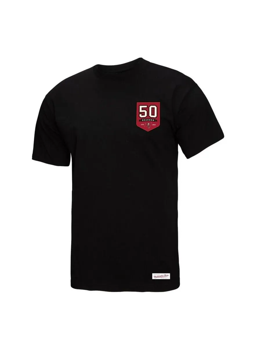 Mitchell & Ness Женская черная футболка оверсайз в стиле «бойфренд» с символикой команды Tampa Bay — изображение 3 из 3