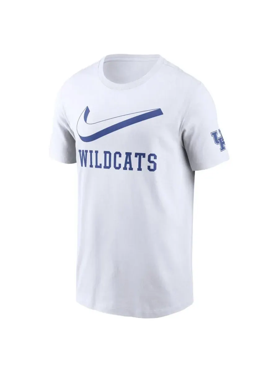 Nike Мужская белая футболка Kentucky Wildcats Primetime 2-Hit Swoosh — изображение 3 из 3, белый