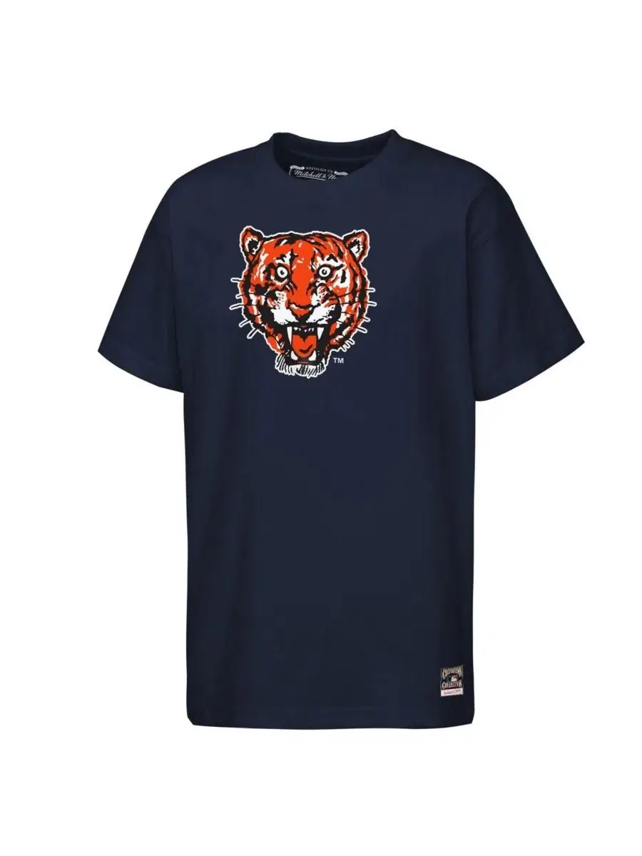 Футболка Big Boys and Girls Navy Detroit Tigers Cooperstown Concession Mitchell & Ness — изображение 2 из 3, темно-синий