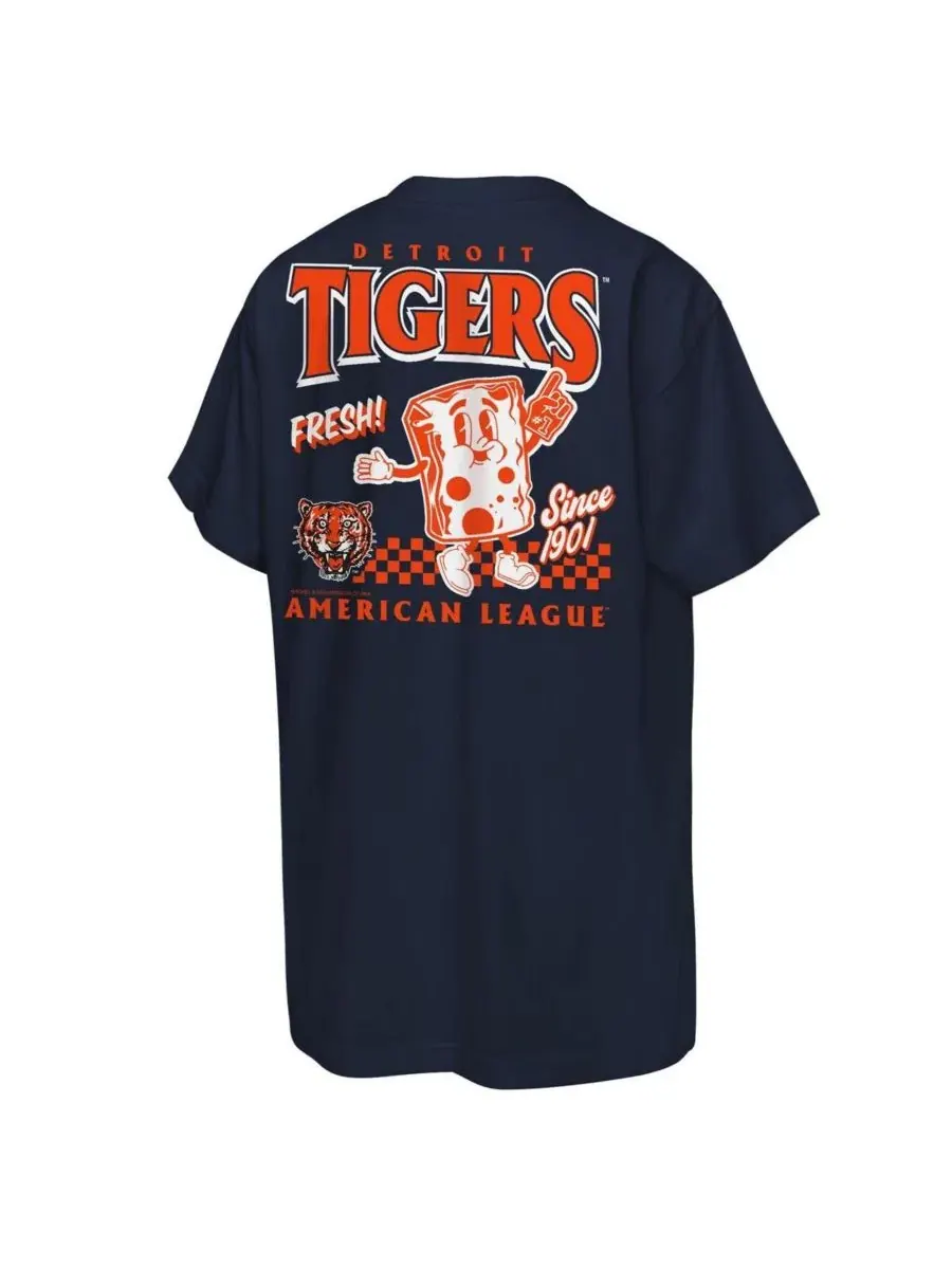 Футболка Big Boys and Girls Navy Detroit Tigers Cooperstown Concession Mitchell & Ness — изображение 3 из 3, темно-синий