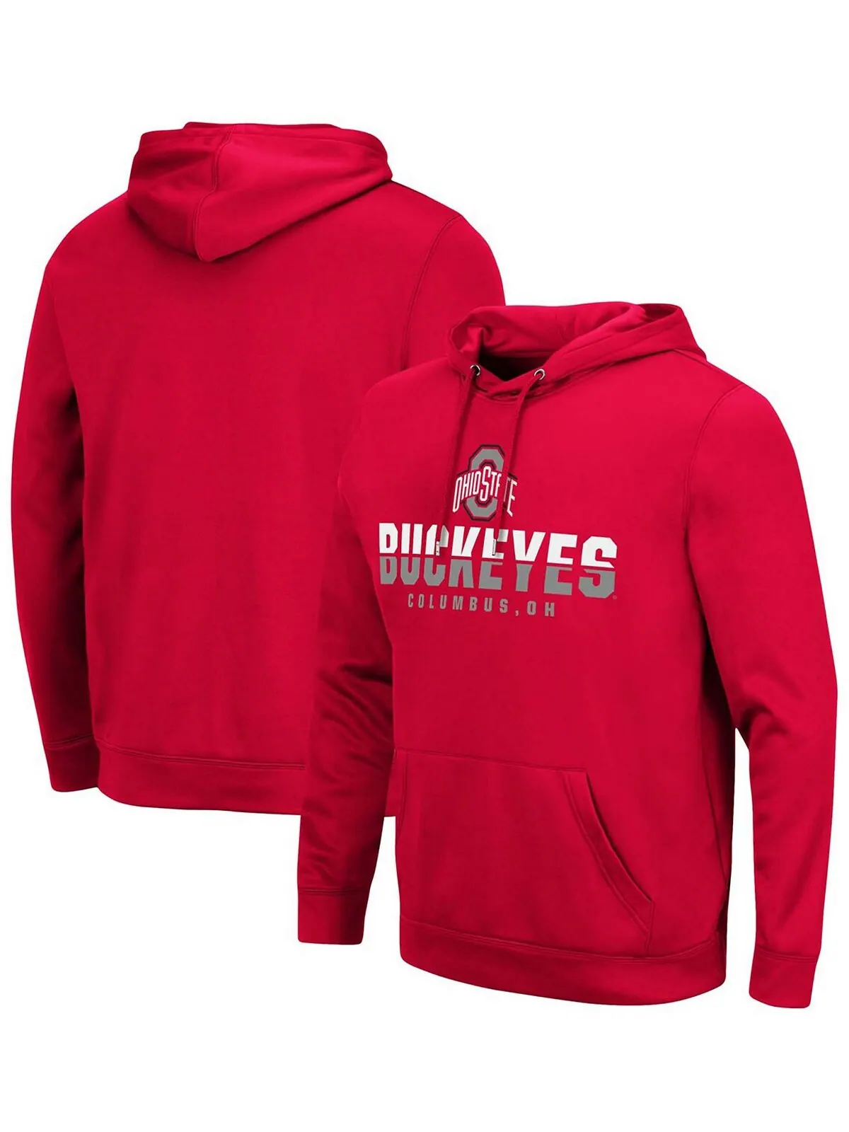 Мужская толстовка с капюшоном scarlet ohio state buckeyes lantern Colosseum — изображение 1 из 3, алый