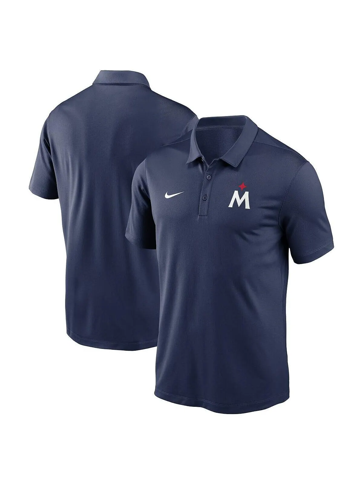 Мужская темно-синяя рубашка поло Minnesota Twins 2023 Agility Logo Franchise Performance Nike — изображение 1 из 3