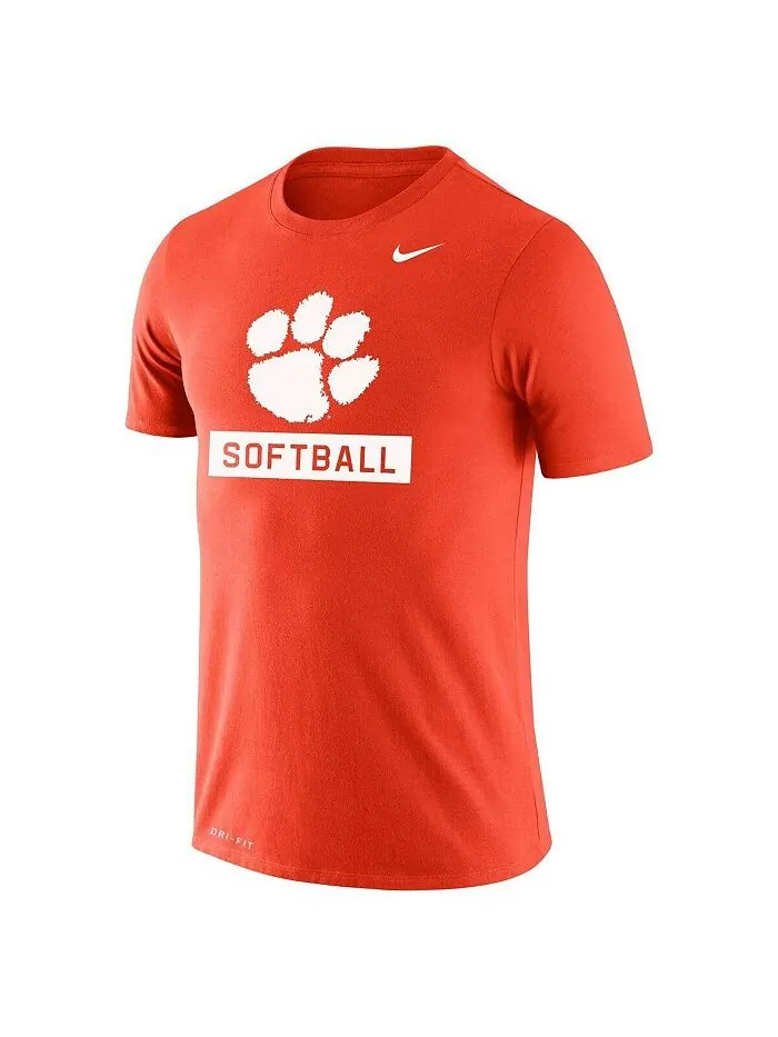 Мужская оранжевая футболка Clemson Tigers Softball Drop Legend Performance Nike — изображение 2 из 2, оранжевый