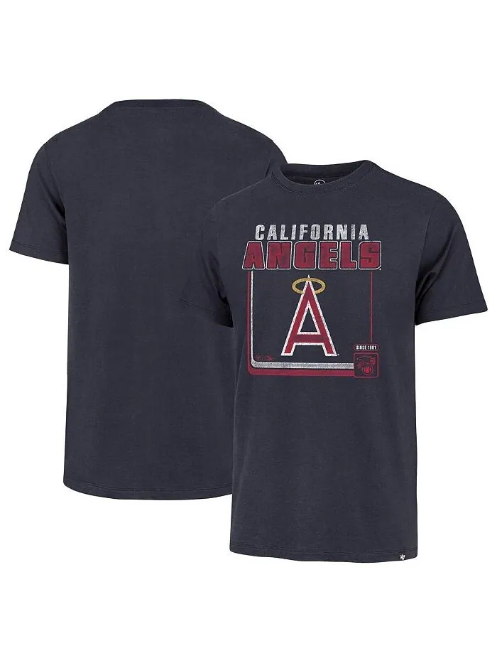 Мужская темно-синяя футболка Los Angeles Angels Borderline Franklin '47 Brand — изображение 1 из 2, темно-синий