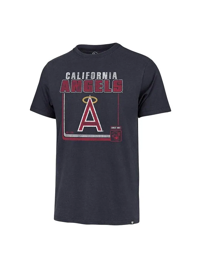 Мужская темно-синяя футболка Los Angeles Angels Borderline Franklin '47 Brand — изображение 2 из 2, темно-синий