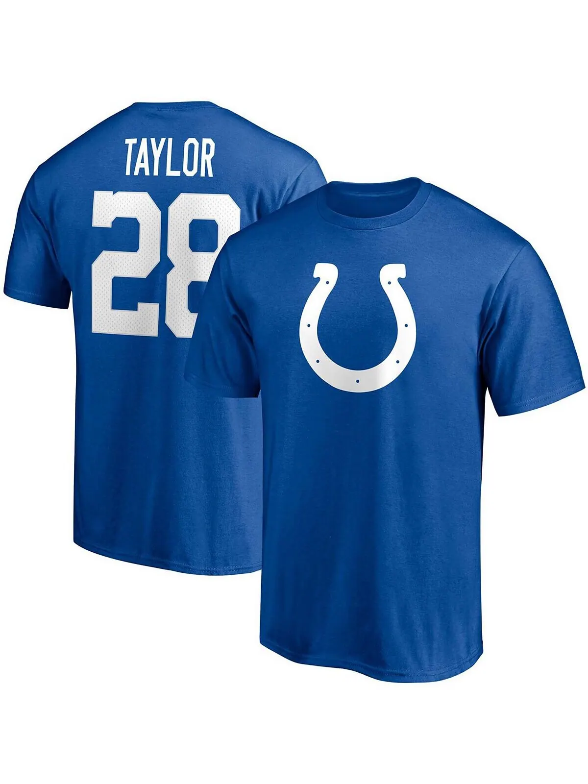 Мужская футболка jonathan taylor royal indianapolis colts player с именем и номером Fanatics — изображение 1 из 3