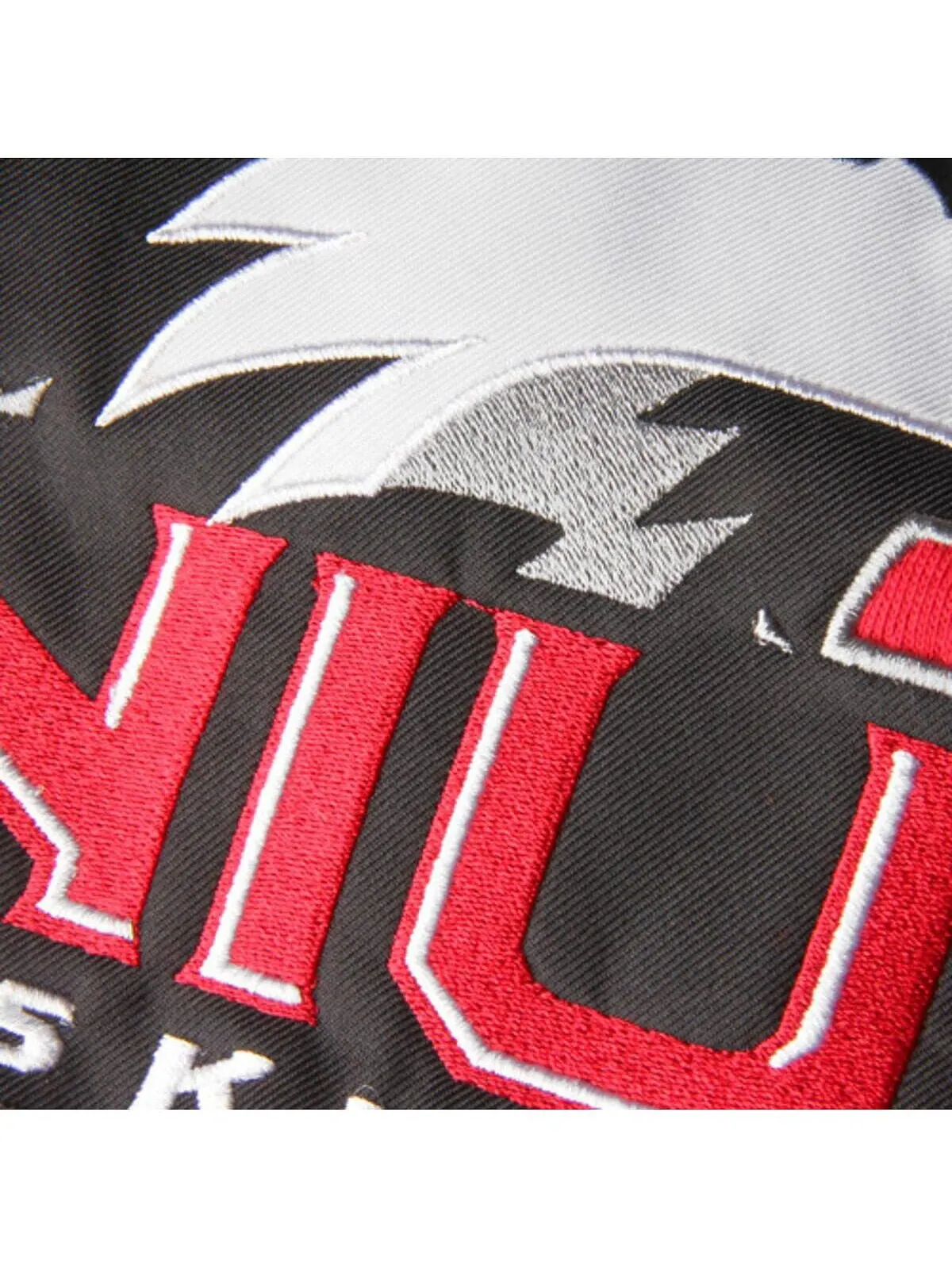 Женский красный пуловер с капюшоном с большим логотипом Northern Illinois Huskies Stadium Athletic — изображение 2 из 2