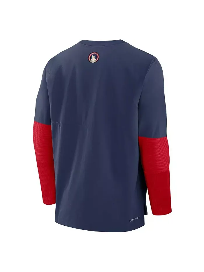 Мужская синяя футболка Cleveland Guardians Authentic Collection City Connect с длинным рукавом — изображение 2 из 3