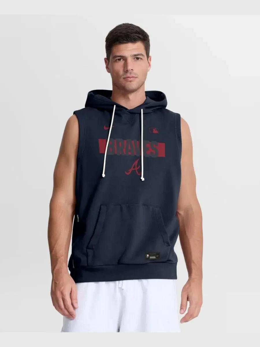 Худи без рукавов Nike Authentic Collection Standard Issue Dri-FIT — изображение 1 из 4, темно-синий