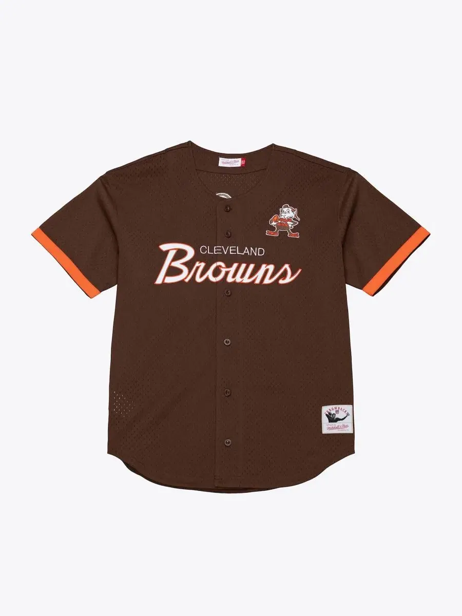 Мужская футболка с полным фронтом Cleveland Browns Head Coach Mitchell & Ness — изображение 1 из 4, коричневый