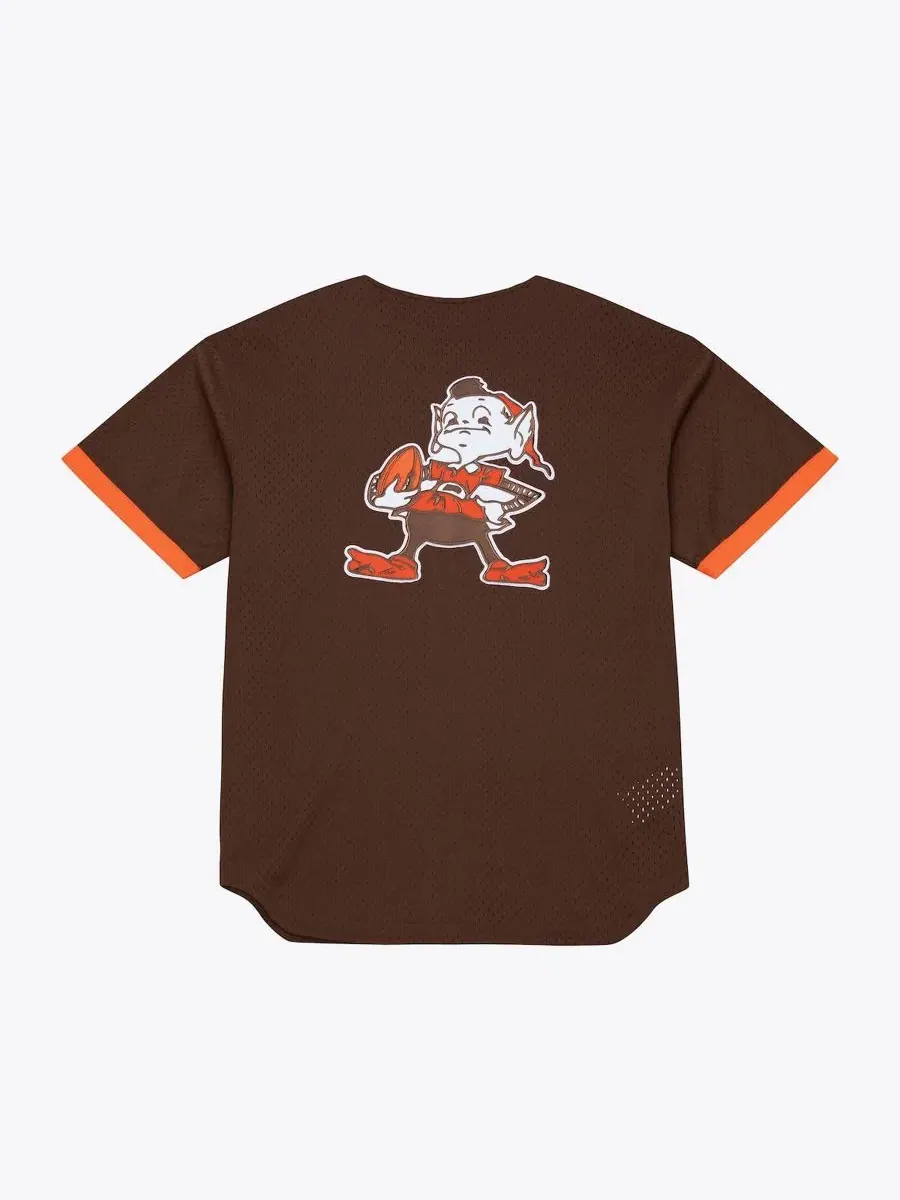 Мужская футболка с полным фронтом Cleveland Browns Head Coach Mitchell & Ness — изображение 2 из 4, коричневый