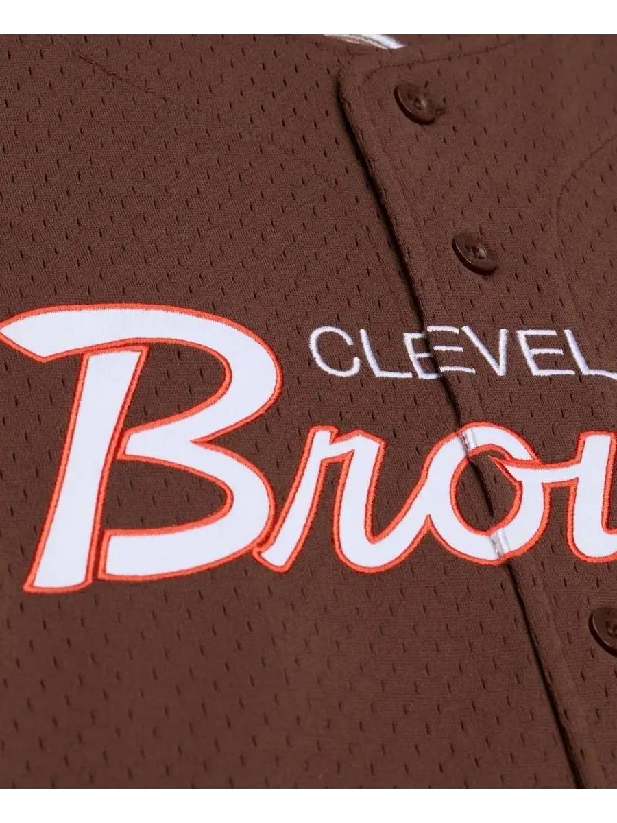Мужская футболка с полным фронтом Cleveland Browns Head Coach Mitchell & Ness — изображение 3 из 4, коричневый