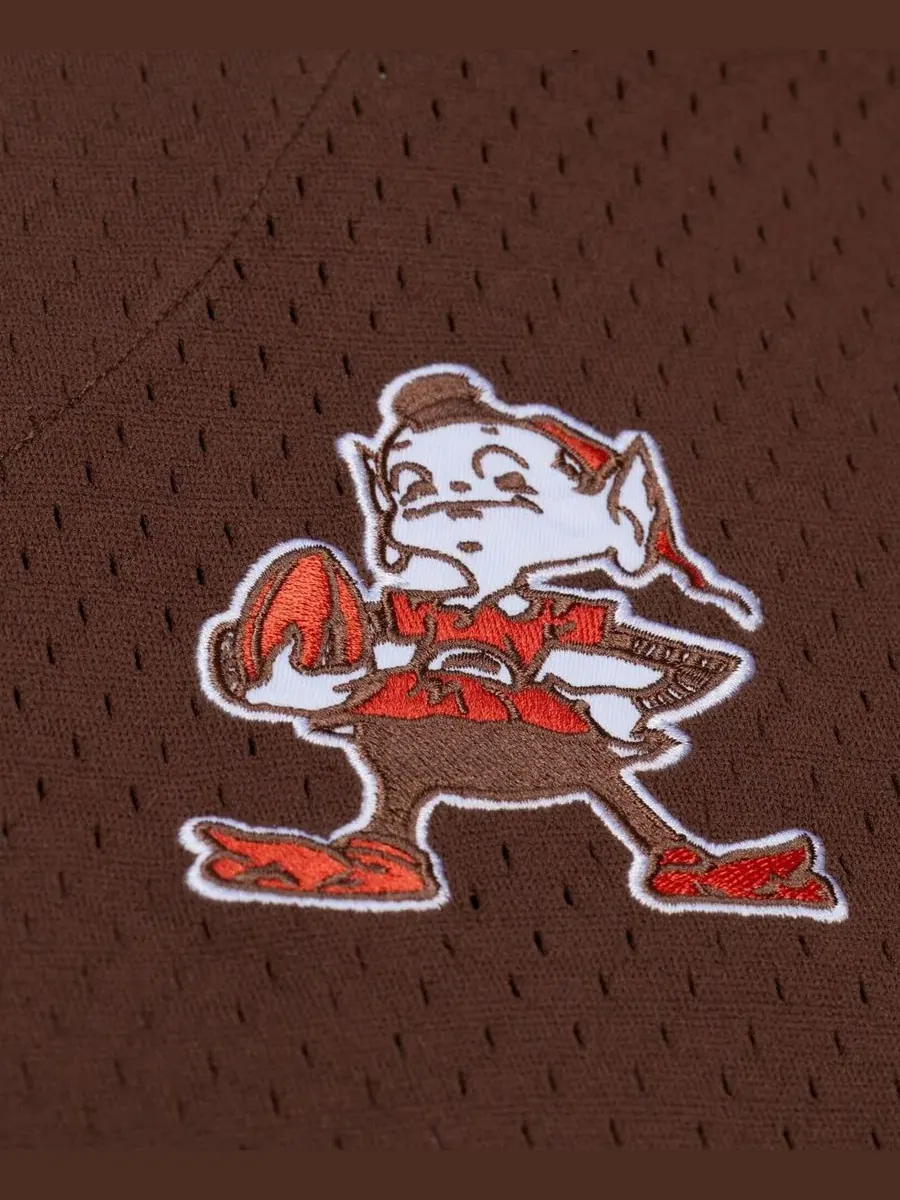 Мужская футболка с полным фронтом Cleveland Browns Head Coach Mitchell & Ness — изображение 4 из 4, коричневый