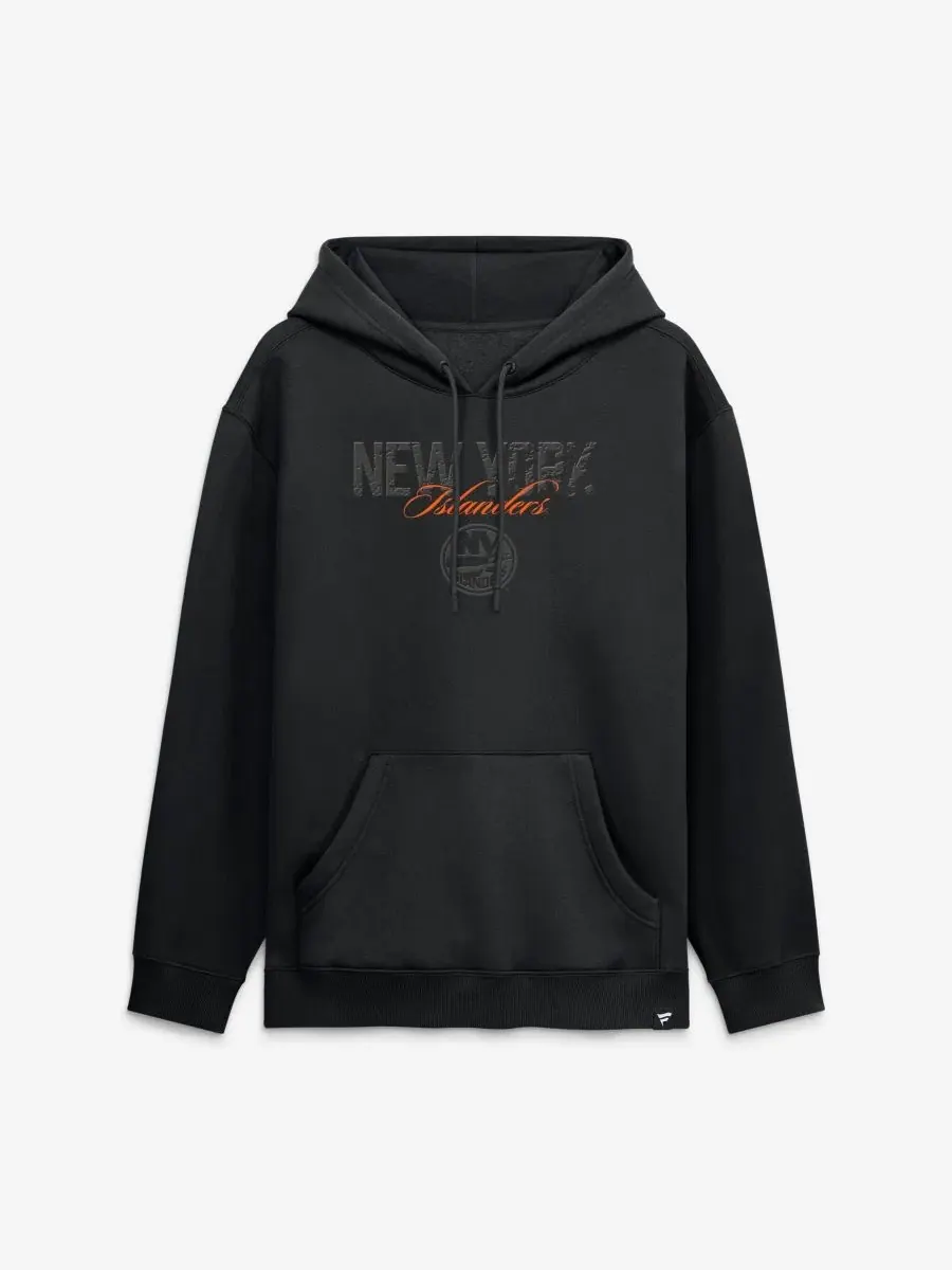 Худи с капюшоном New York Islanders Black Out Fanatics — изображение 1 из 2, черный