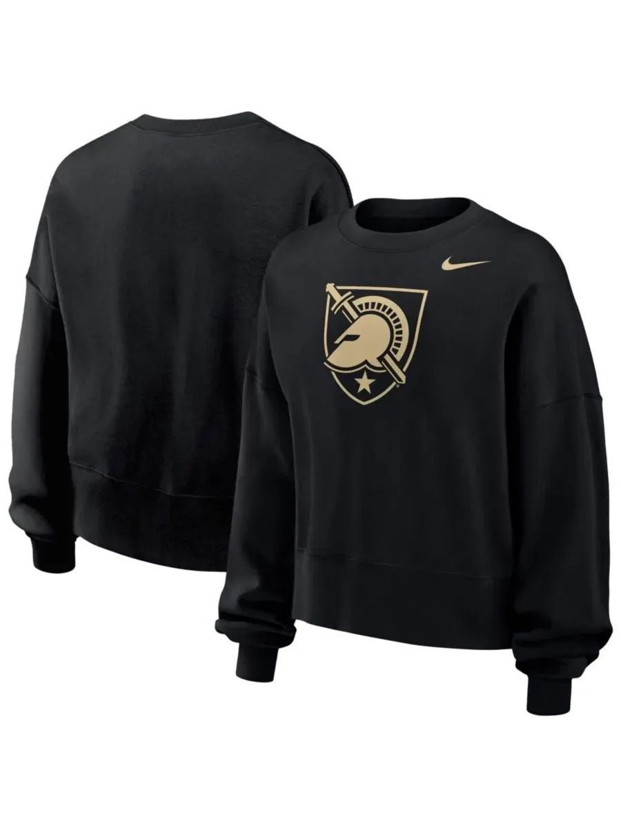 Свитшот-пуловер с принтом Phoenix Fleece Army Black Knights Nike — изображение 1 из 3, черный