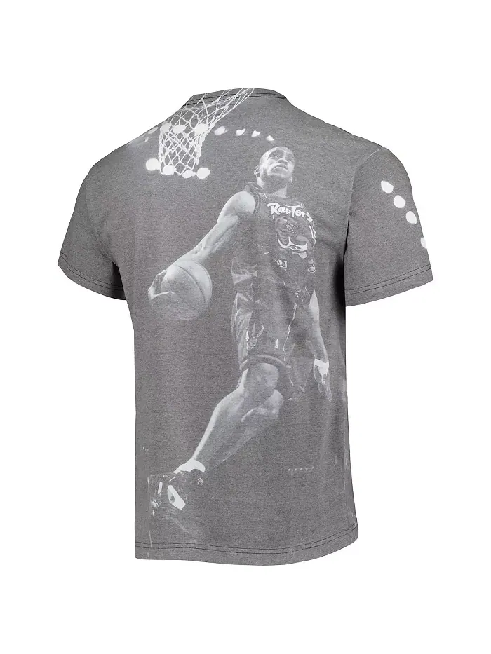 Мужская футболка Vince Carter Heather Gray Toronto Raptors Above The Rim Mitchell & Ness — изображение 3 из 3