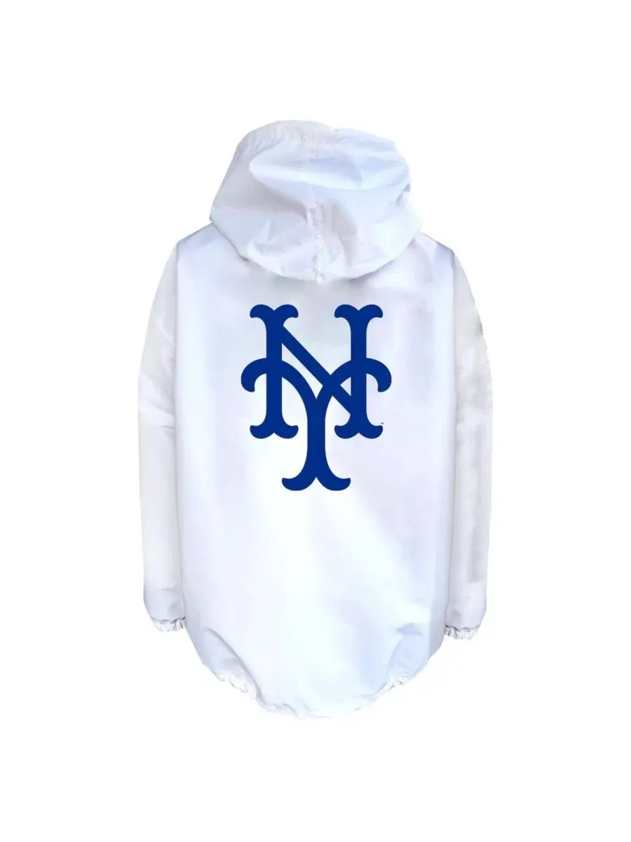 Куртка-худи на кнопках New York Mets Mitchell & Ness — изображение 3 из 3, белый