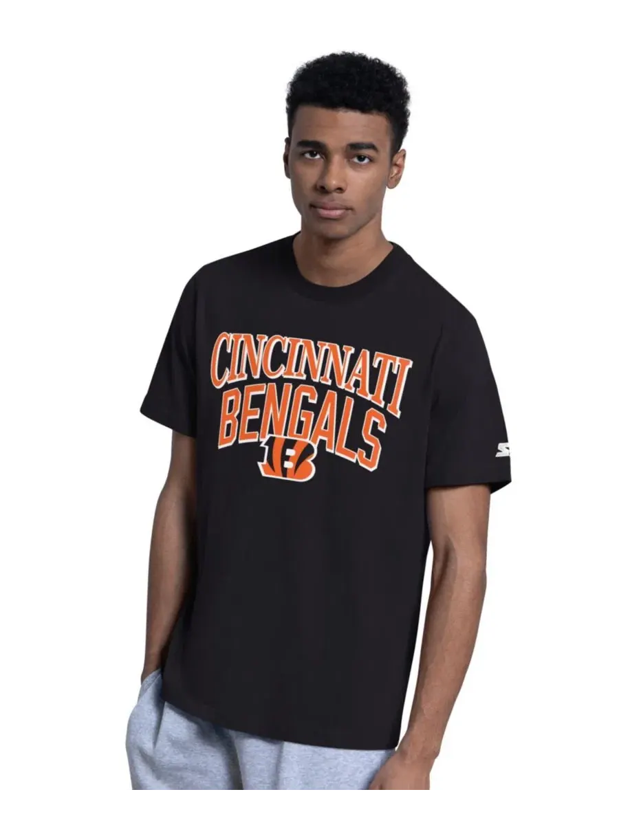 Комплект из 2 футболок с логотипом Cincinnati Bengals Starter — изображение 5 из 5, черный серый