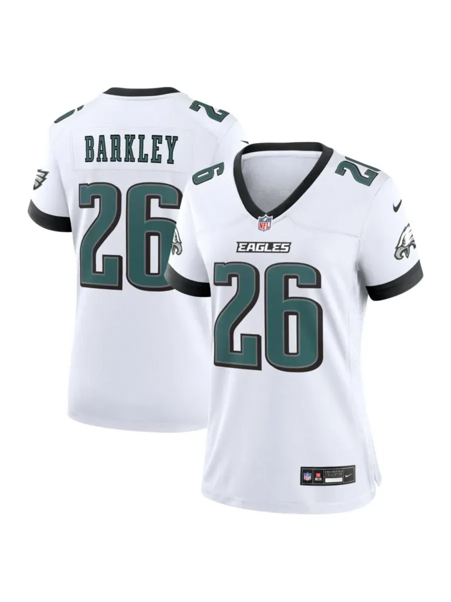 Игровая футболка Saquon Barkley Philadelphia Eagles Nike — изображение 1 из 3, белый