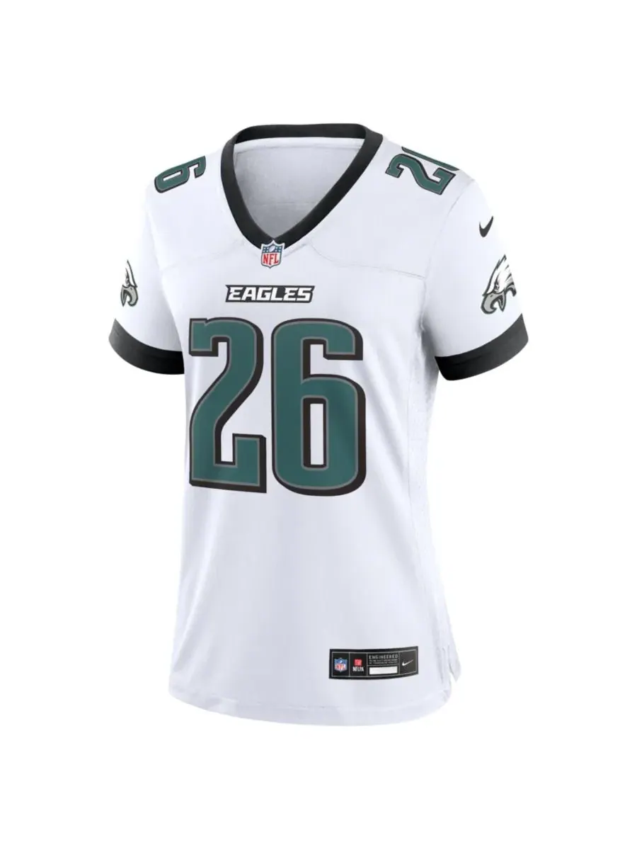 Игровая футболка Saquon Barkley Philadelphia Eagles Nike — изображение 2 из 3, белый