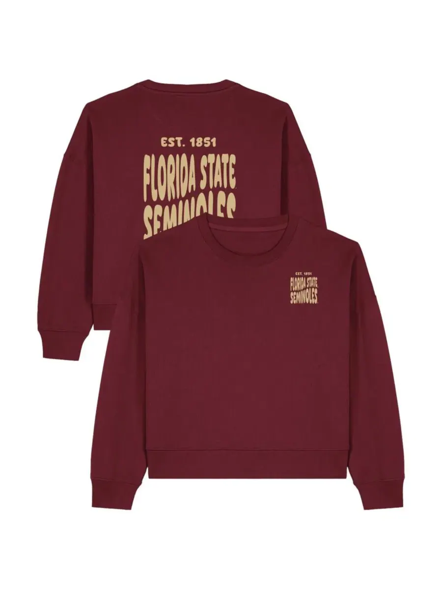 Женский свитшот с флисовой подкладкой Cloud Florida State Seminoles Uscape Apparel — изображение 1 из 4, гранат