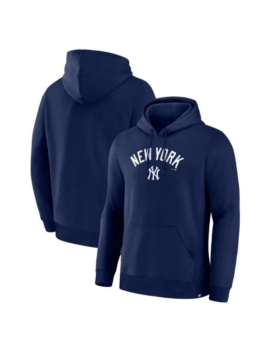 Худи с принтом New York Yankees Lock-Up Legacy Fanatics — изображение 1 из 3, темно-синий