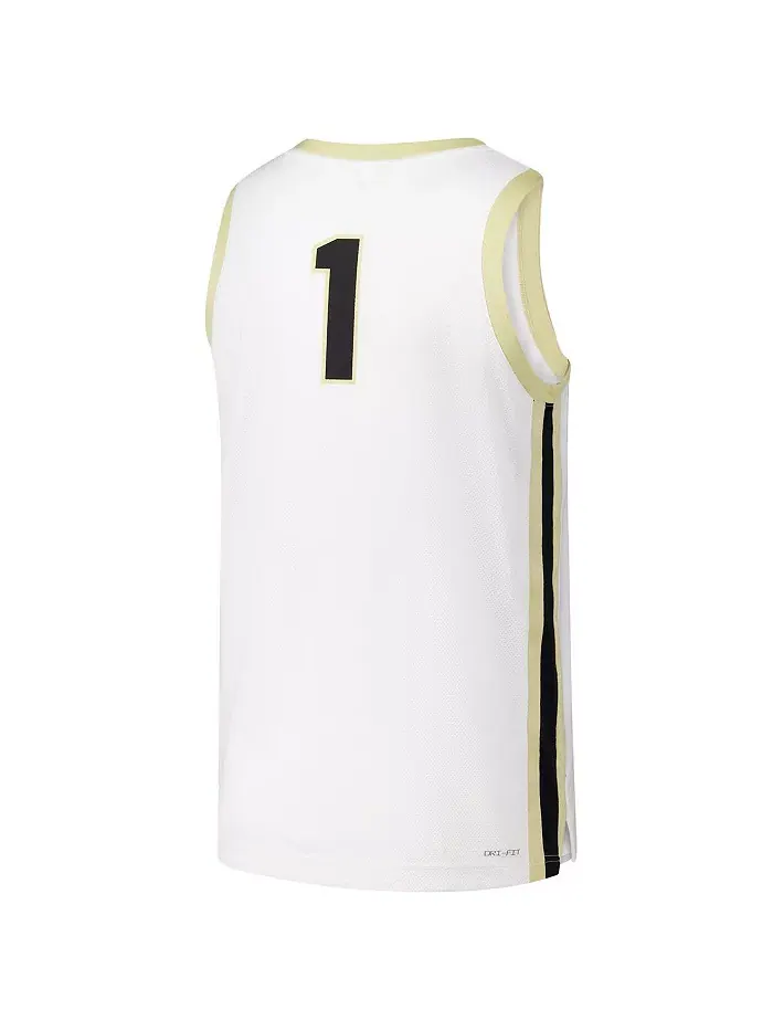 Мужская 1 белая Purdue Boilermakers реплика баскетбольная майка Nike — изображение 2 из 3