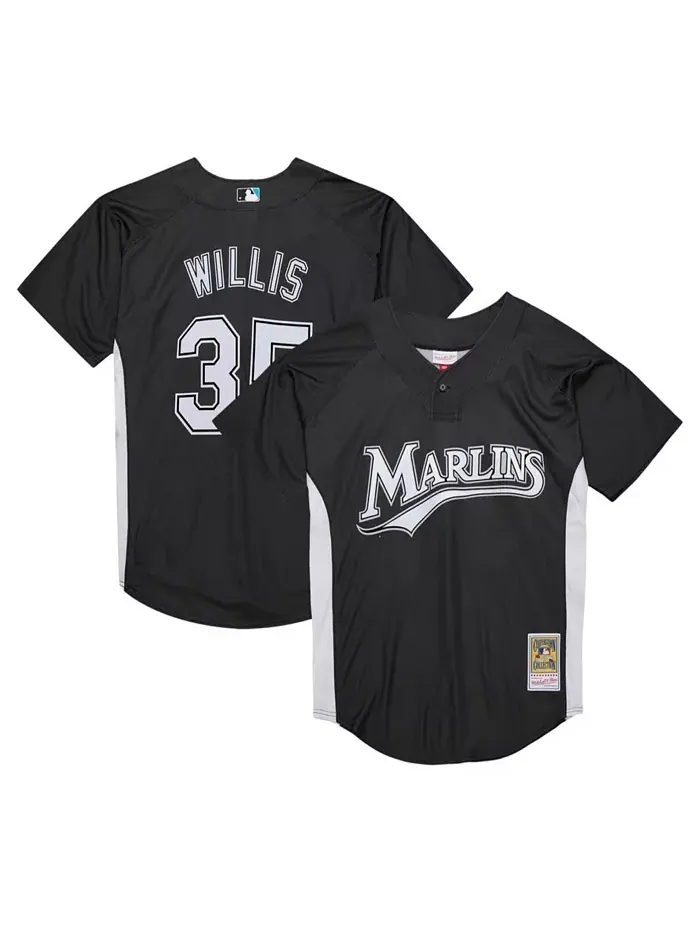 Майка для тренировок Mitchell Ness мужская Dontrelle Willis черная Florida Marlins коллекция — изображение 1 из 4