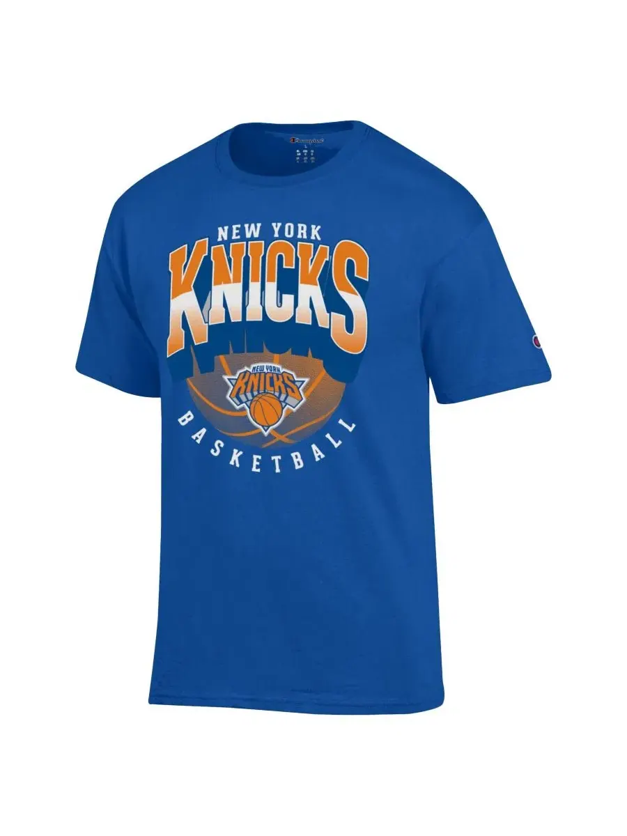 Футболка с принтом Knicks Jersey Tee Champion — изображение 3 из 3, королевский