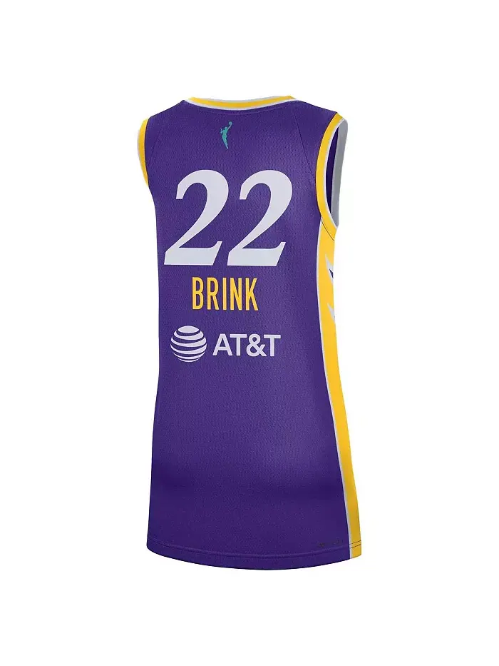 Мужская и женская баскетбольная майка Cameron Brink Los Angeles Sparks в фиолетовом цвете — изображение 3 из 3