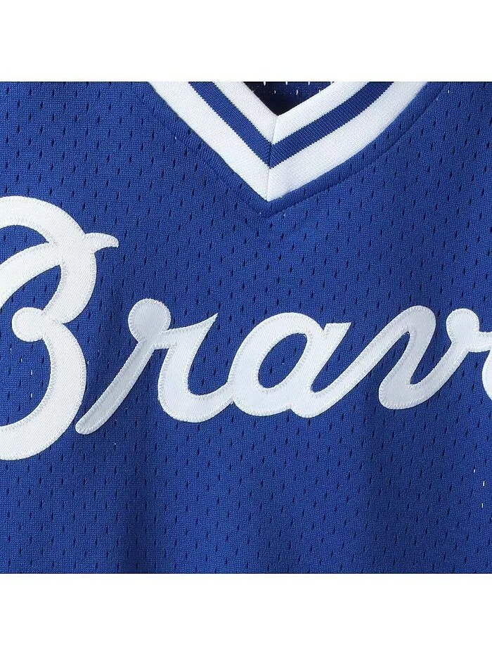 Мужская сетчатая тренировочная майка для ватина Dale Murphy Royal Atlanta Braves Cooperstown — изображение 4 из 4