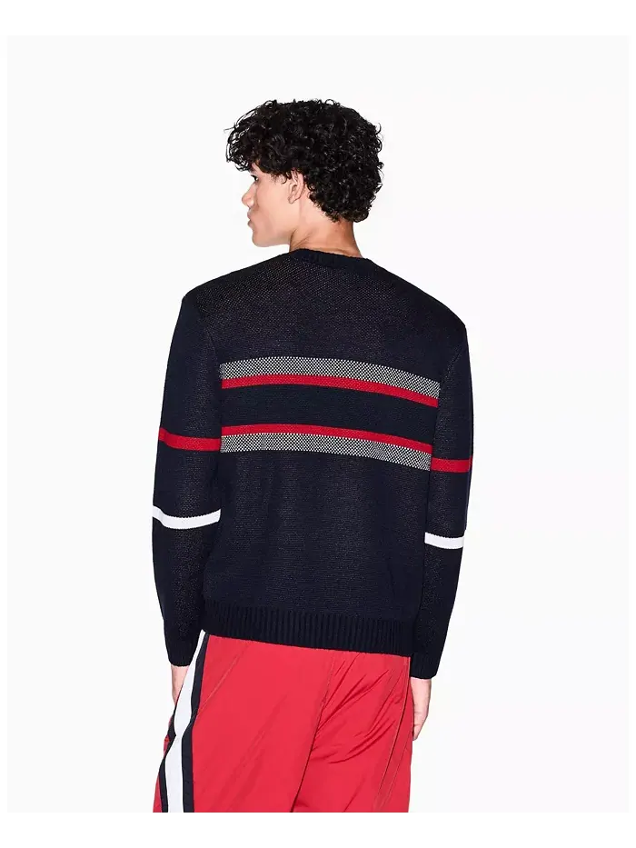 Мужской свитер с цветными блоками и контрастными вставками A|X Armani Exchange — изображение 4 из 5