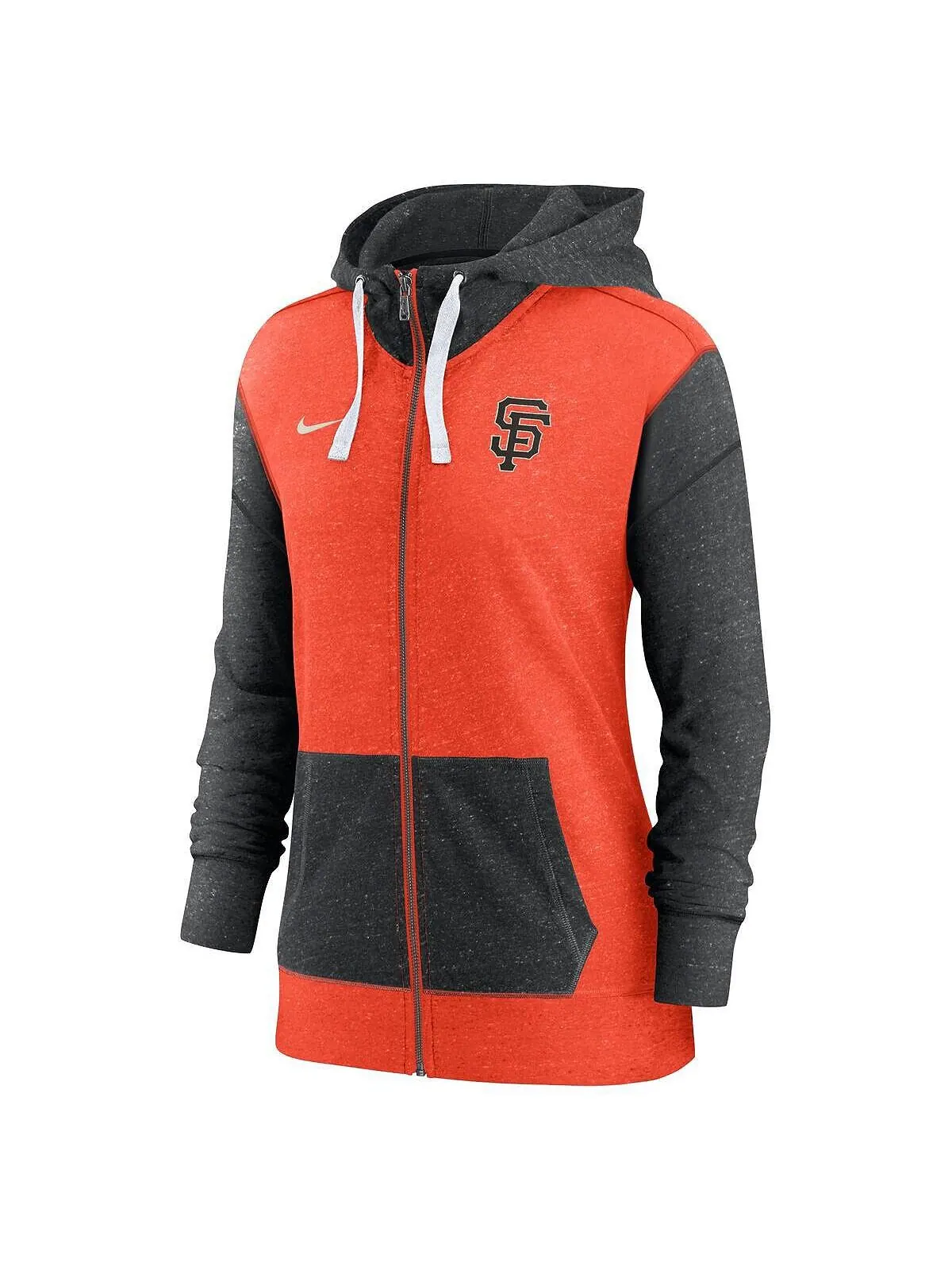 Женская оранжевая толстовка с молнией во всю длину San Francisco Giants Nike — изображение 2 из 3, оранжевый