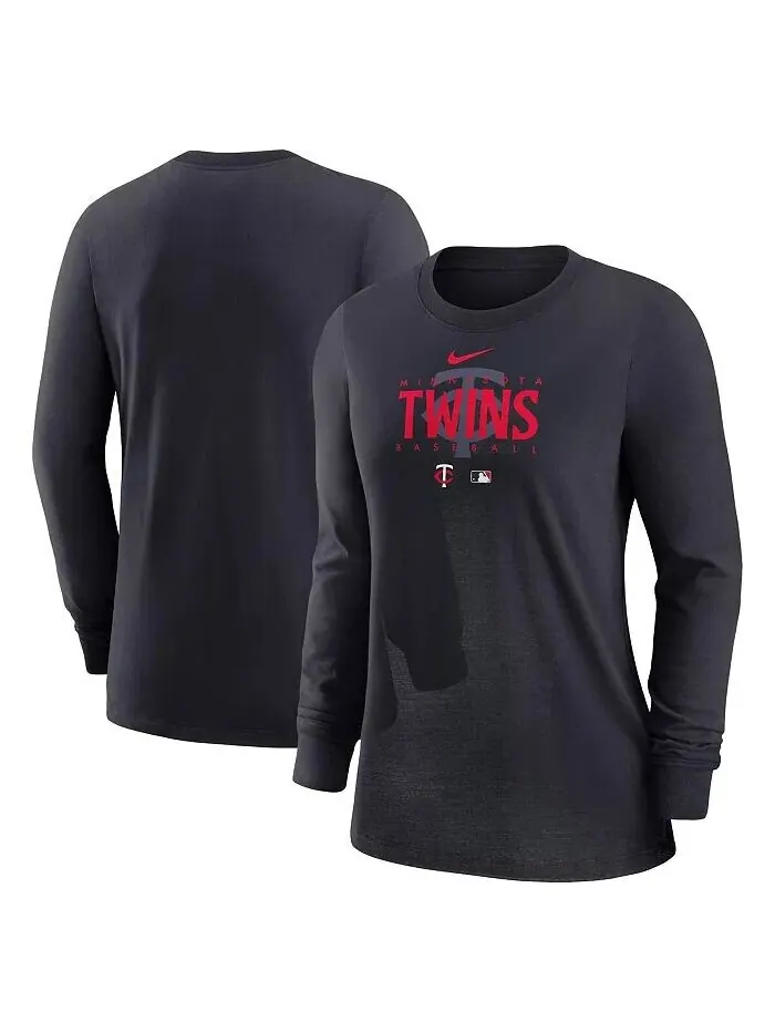 Женская футболка с длинным рукавом Minnesota Twins Authentic Collection Legend Performance Nike — изображение 1 из 3