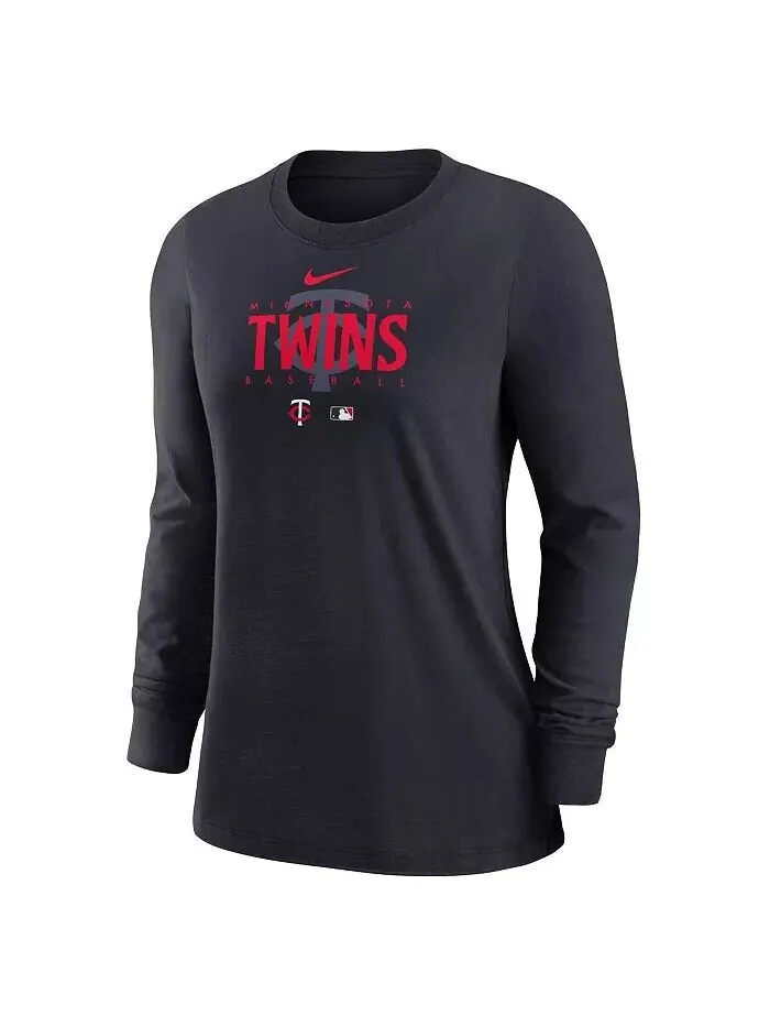 Женская футболка с длинным рукавом Minnesota Twins Authentic Collection Legend Performance Nike — изображение 2 из 3
