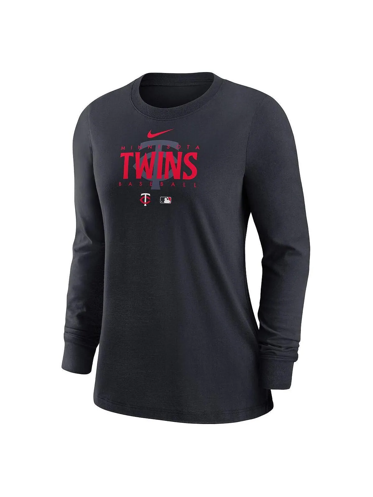 Женская футболка с длинным рукавом Minnesota Twins Authentic Collection Legend Performance Nike — изображение 2 из 3