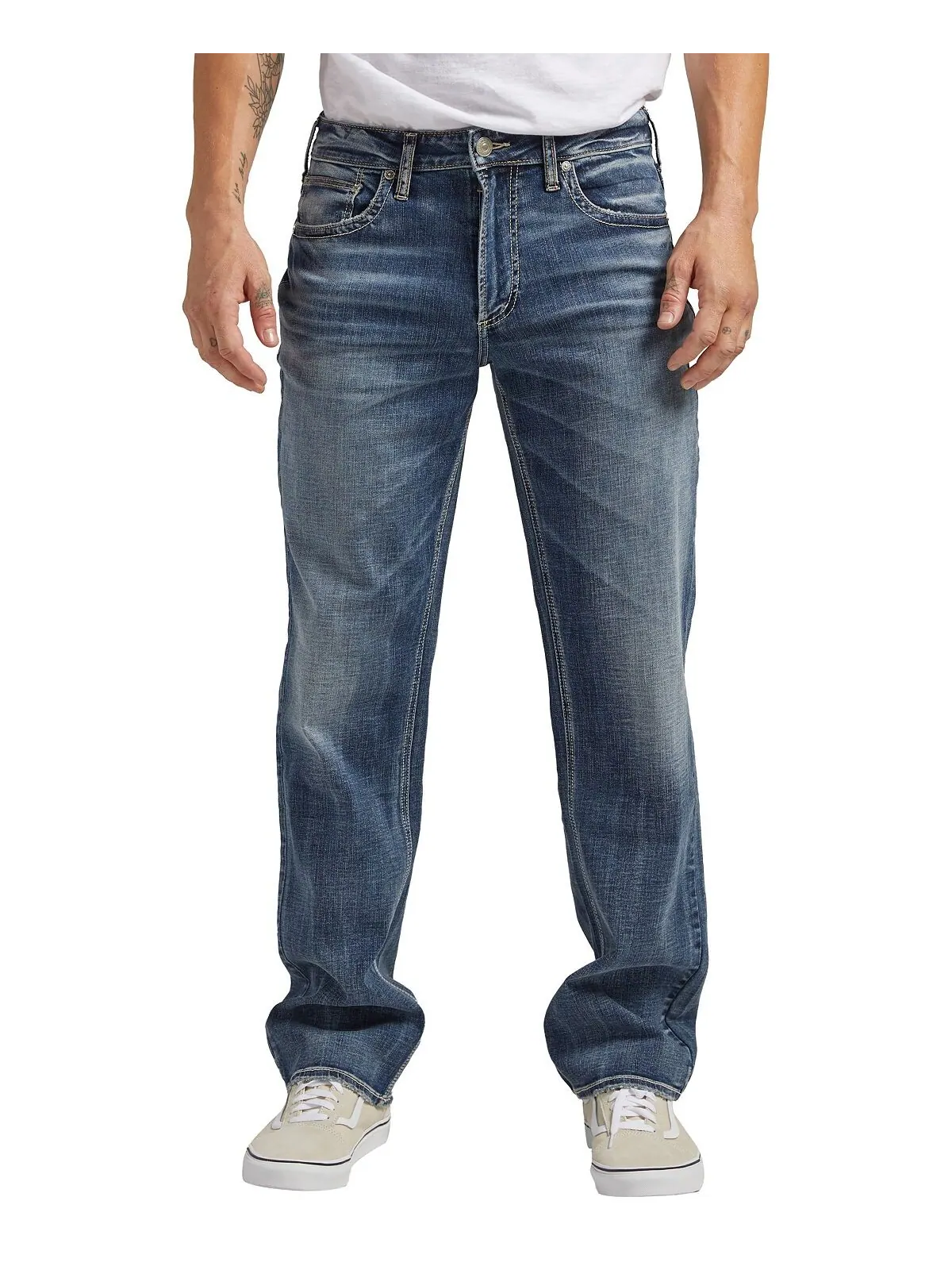 Мужские джинсы прямого кроя классического кроя Grayson Silver Jeans Co. — изображение 1 из 3, синий