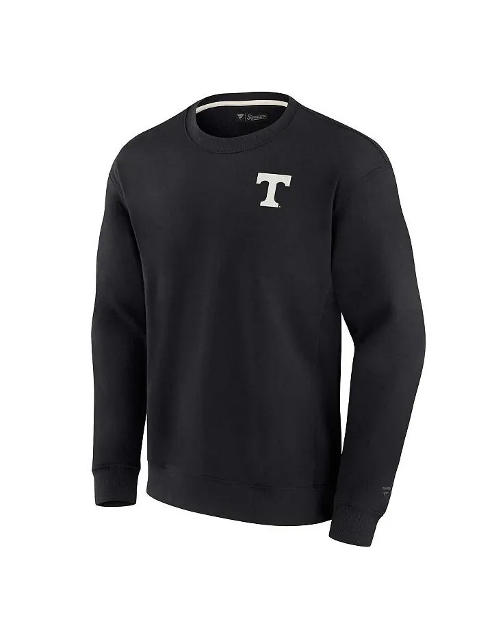 Мужской и женский черный супермягкий пуловер Tennessee Volunteers Crew Sweatshirt Fanatics Signature — изображение 2 из 3