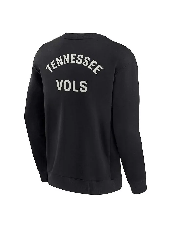 Мужской и женский черный супермягкий пуловер Tennessee Volunteers Crew Sweatshirt Fanatics Signature — изображение 3 из 3