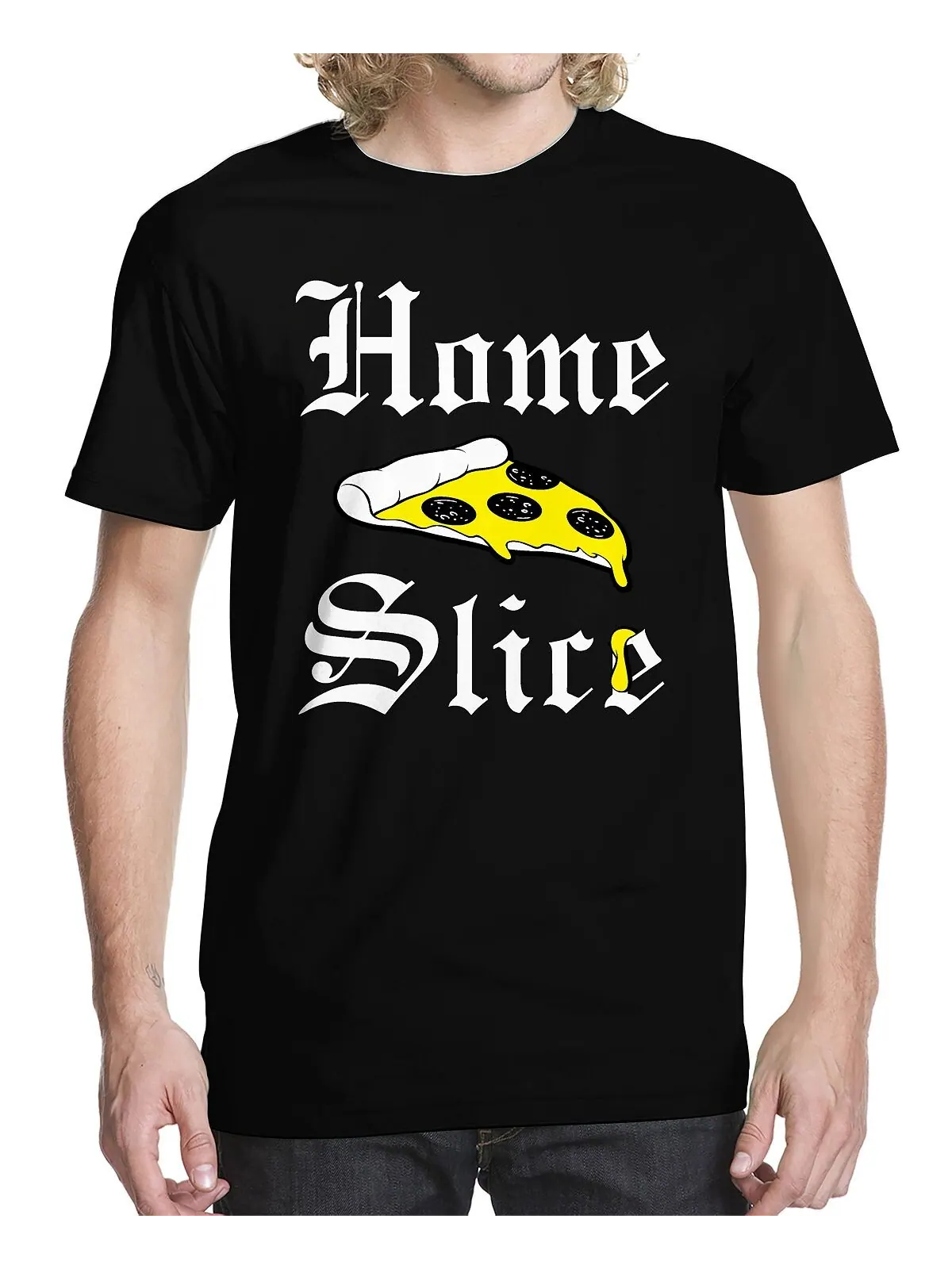Мужская футболка с рисунком home slice Buzz Shirts