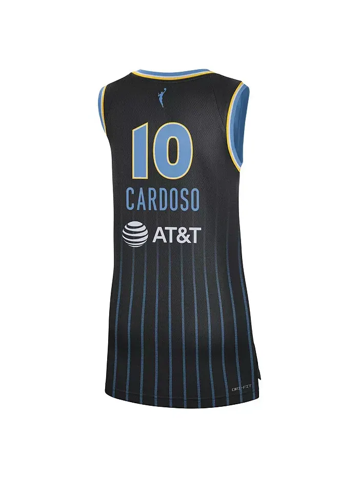 Мужская и женская баскетбольная майка Kamilla Cardoso Black Chicago Sky 2024 WNBA Draft Explorer — изображение 3 из 3