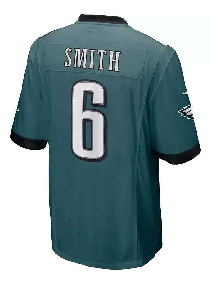 Мужская игровая футболка DeVonta Smith в цвете Midnight Green, посвященная выбору Philadelphia — изображение 3 из 3