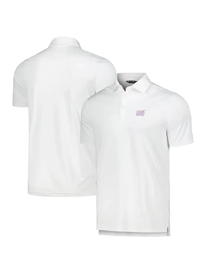 Мужская белая поло NHL 2023 Hockey Fights Cancer с логотипом Core LevelWear — изображение 1 из 3