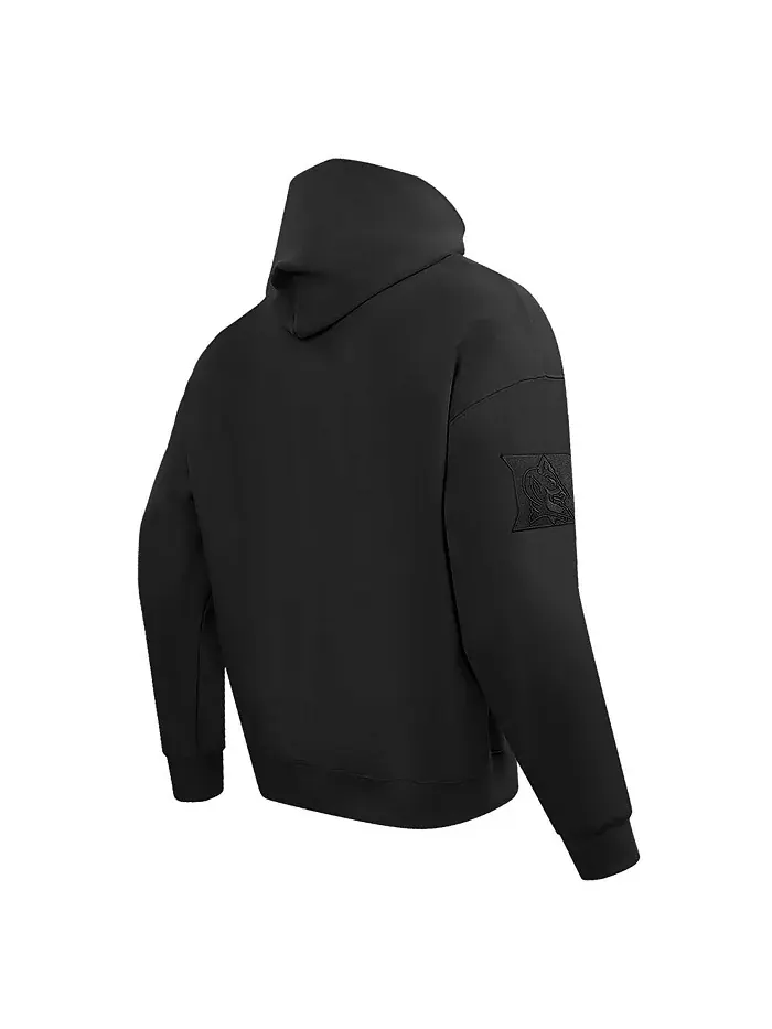 Мужская черная толстовка с капюшоном Duke Blue Devils Neutral Pullover Hoodie Pro Standard — изображение 2 из 4