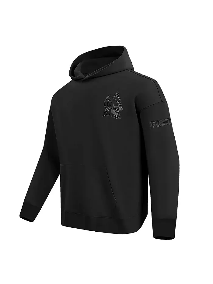 Мужская черная толстовка с капюшоном Duke Blue Devils Neutral Pullover Hoodie Pro Standard — изображение 3 из 4