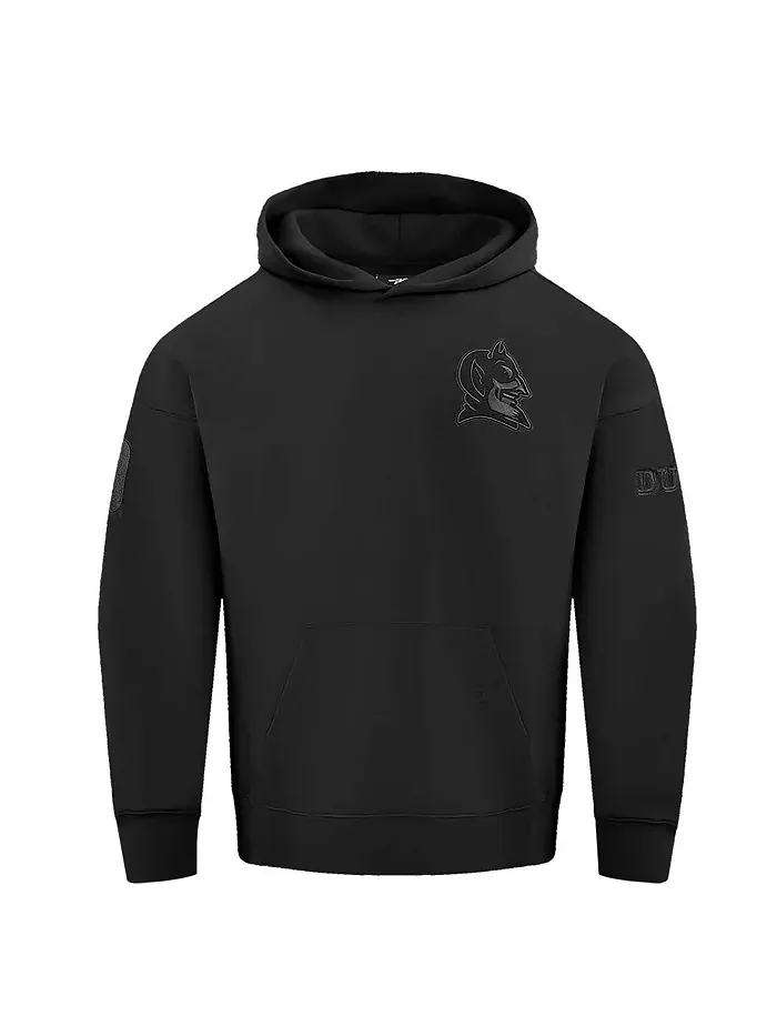 Мужская черная толстовка с капюшоном Duke Blue Devils Neutral Pullover Hoodie Pro Standard — изображение 4 из 4