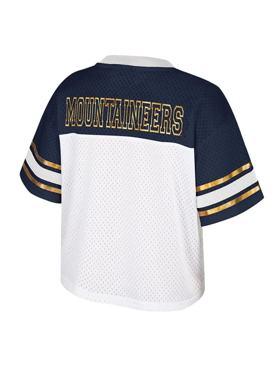 Colosseum Женская белая укороченная футболка West Virginia Mountaineers Treasure — изображение 3 из 3, белый