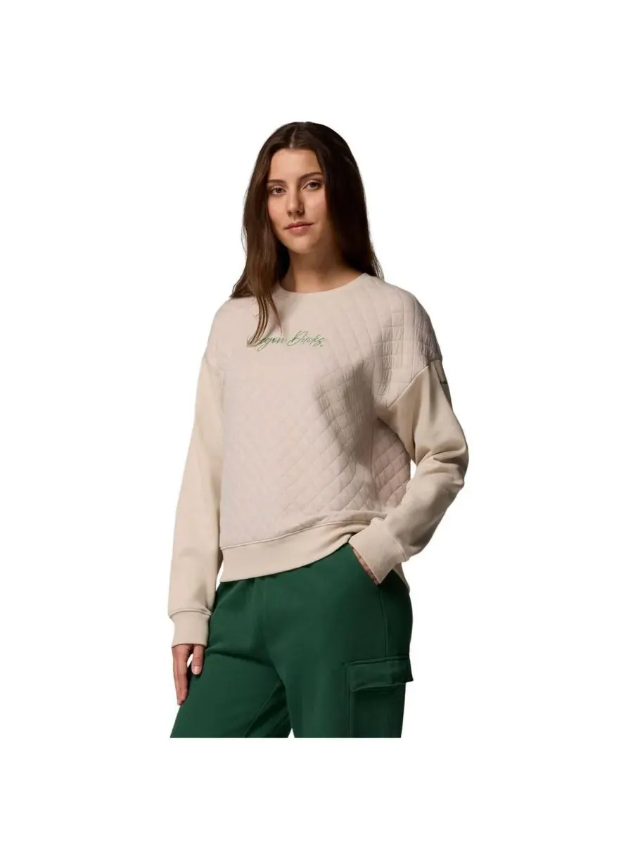 Columbia Женская бежевая стеганая толстовка Oregon Ducks Collegiate Hart Mountain — изображение 3 из 4, бежевый