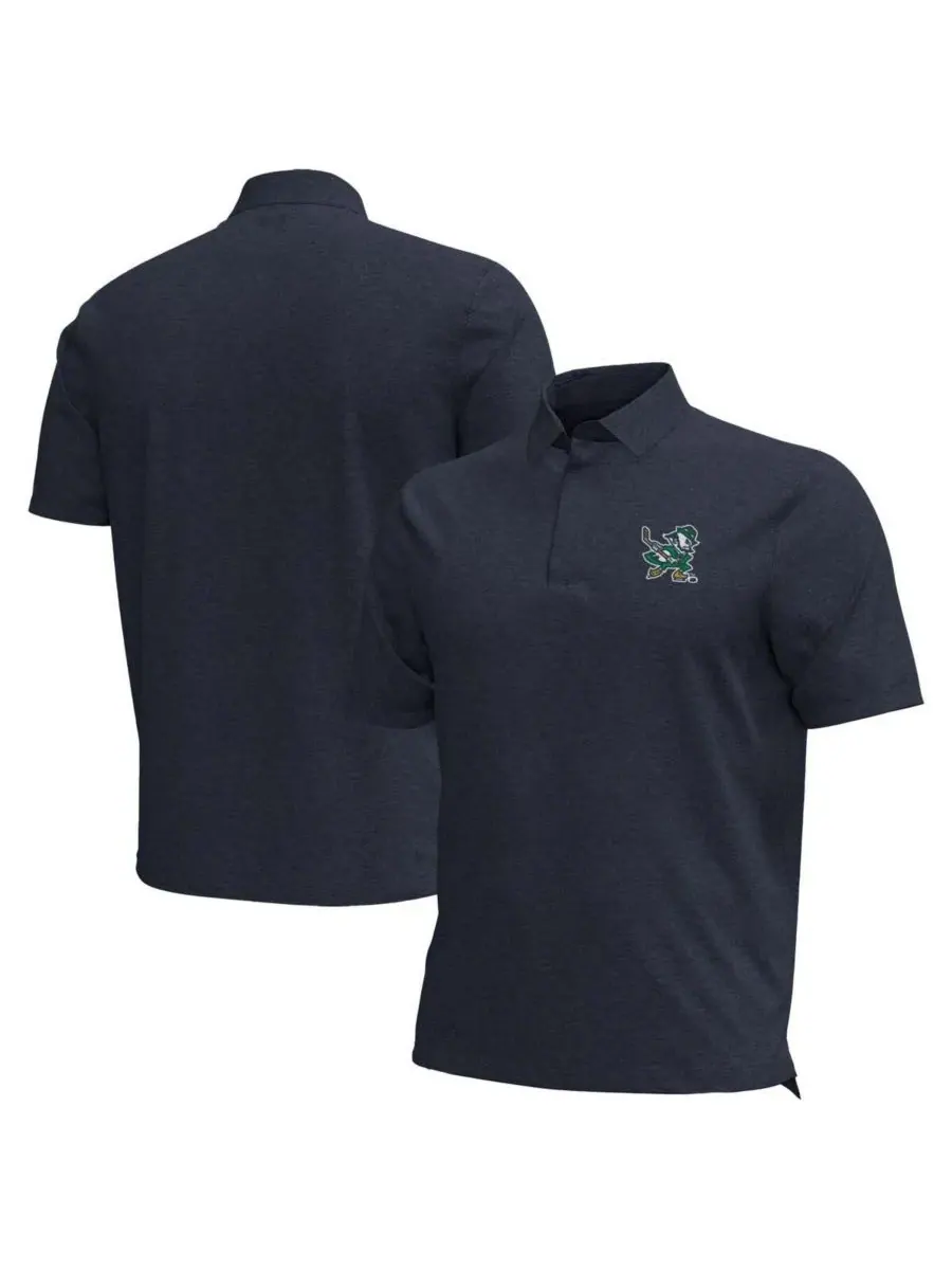 Under Armour Мужская темно-синяя хоккейная футболка-поло Notre Dame Fighting Irish Leprechaun Drive — изображение 1 из 3